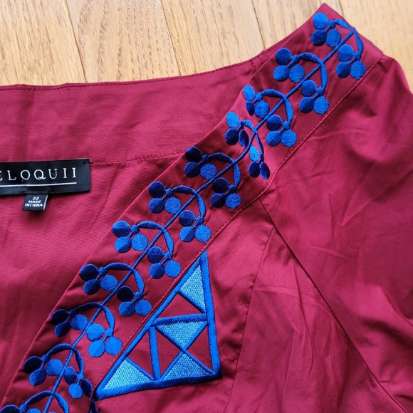 Eloquii V-Neck Dress - Picture 5 of 16